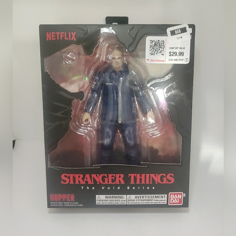 Netflix Stranger Things The Void Series: HOPPER 7" Action Figure (2021, Bandai)